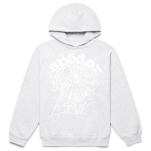 Sp5der OG Web Hoodie Heather Grey