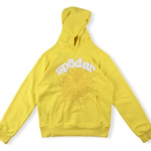 Yellow Websuit Sp5der Hoodie